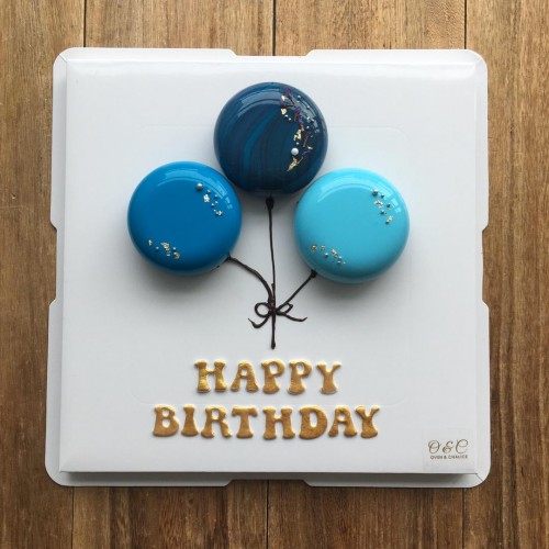 Balloon Mini Cake 0036 (3 pieces)